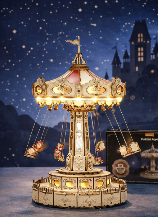 Amusement Park Swing Ride 3D Puzzle