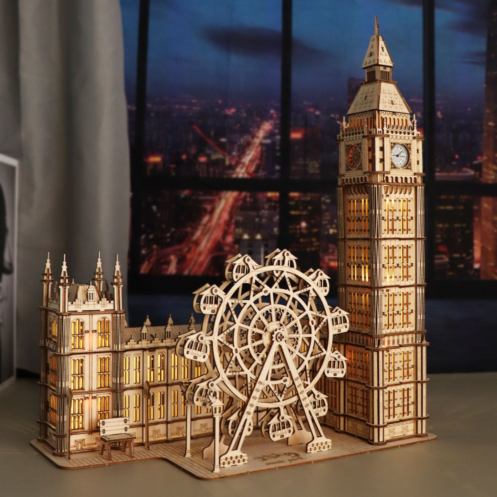 3D Wooden Puzzle Big Ben Model