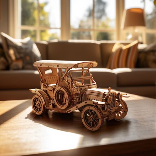 3D Wooden Puzzle Vintage Car