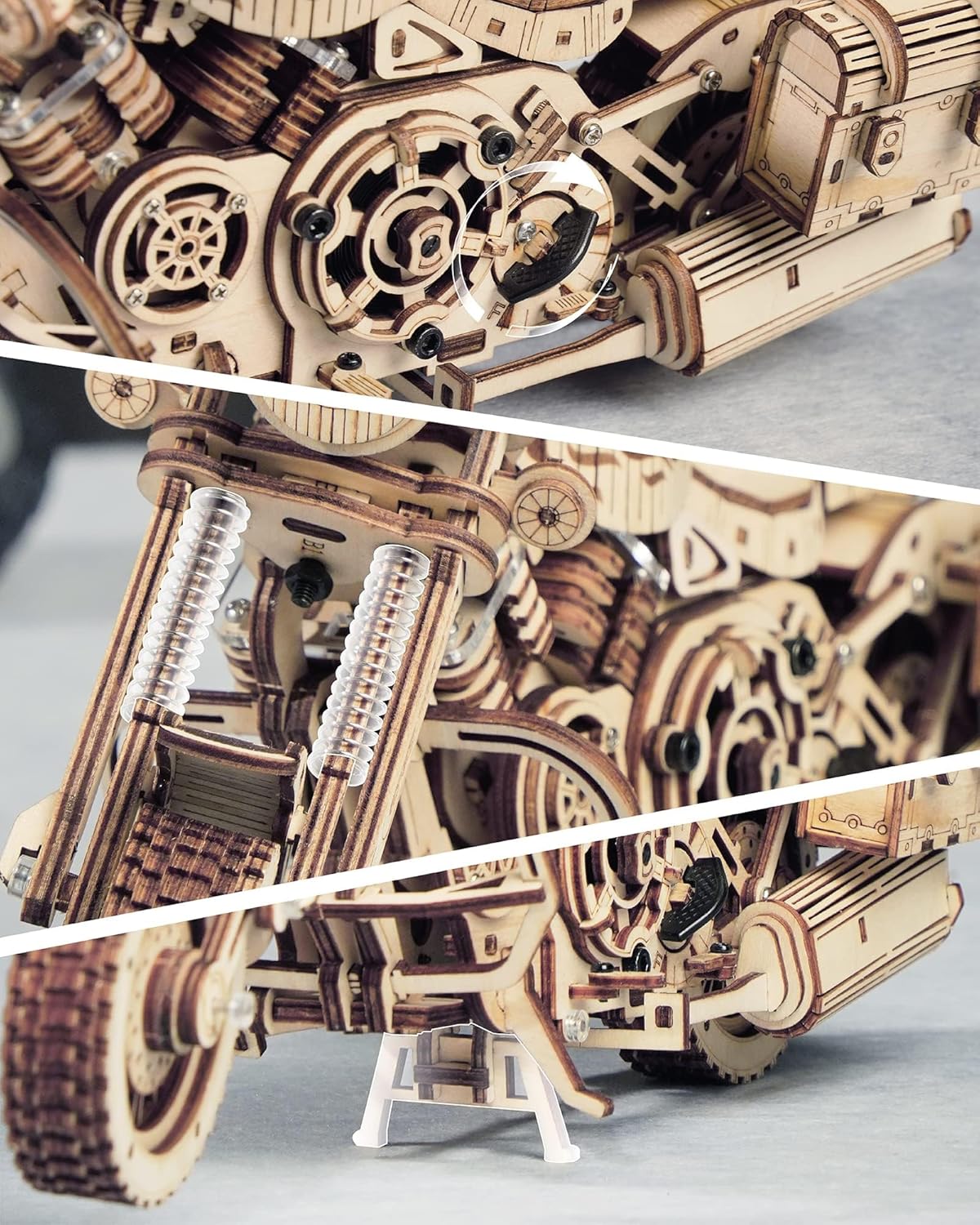 3D Wooden Motorcycle Kit