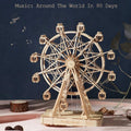 3D Wooden Rotatable Ferris Wheel Model