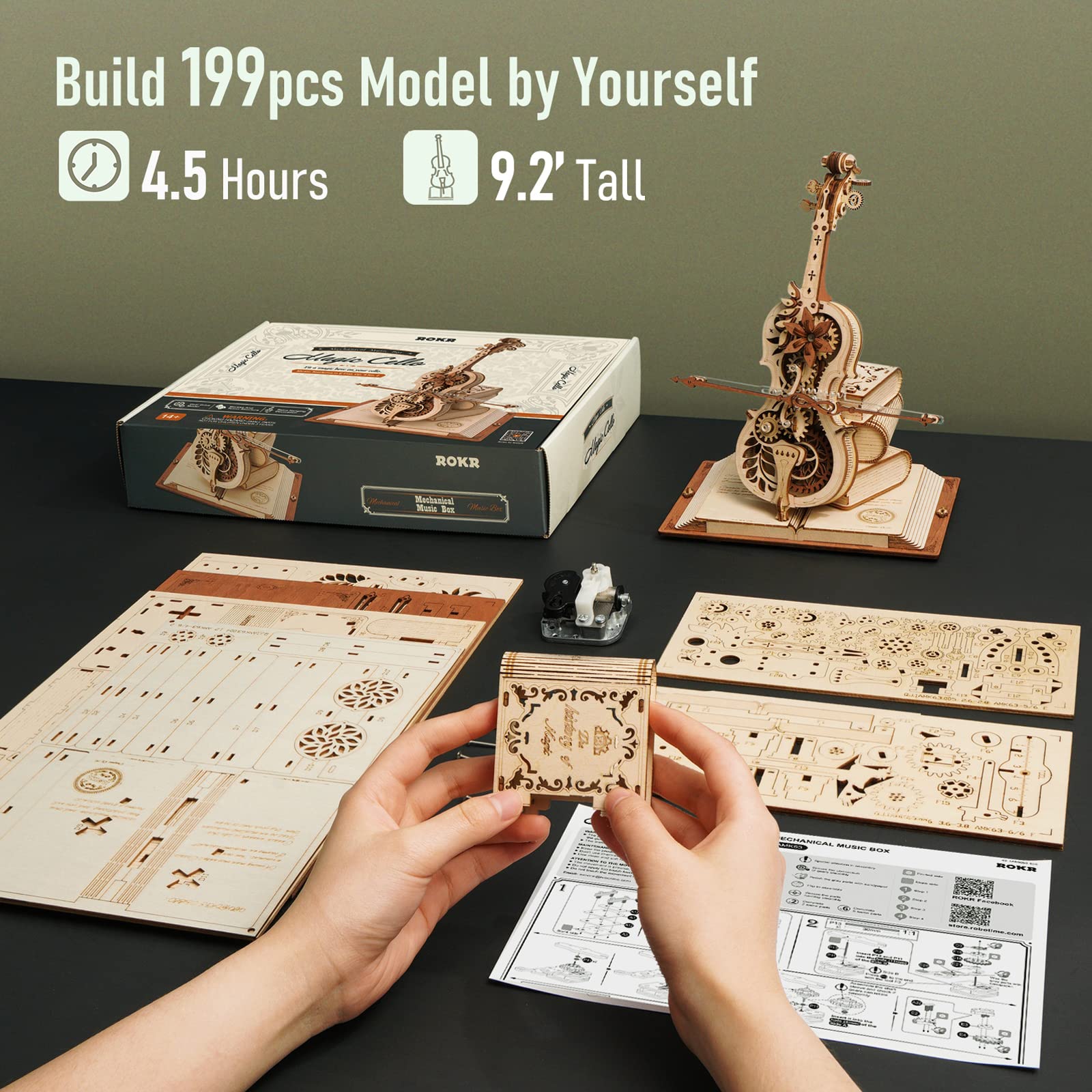 3D Mechanical Music Box Puzzle For Kids