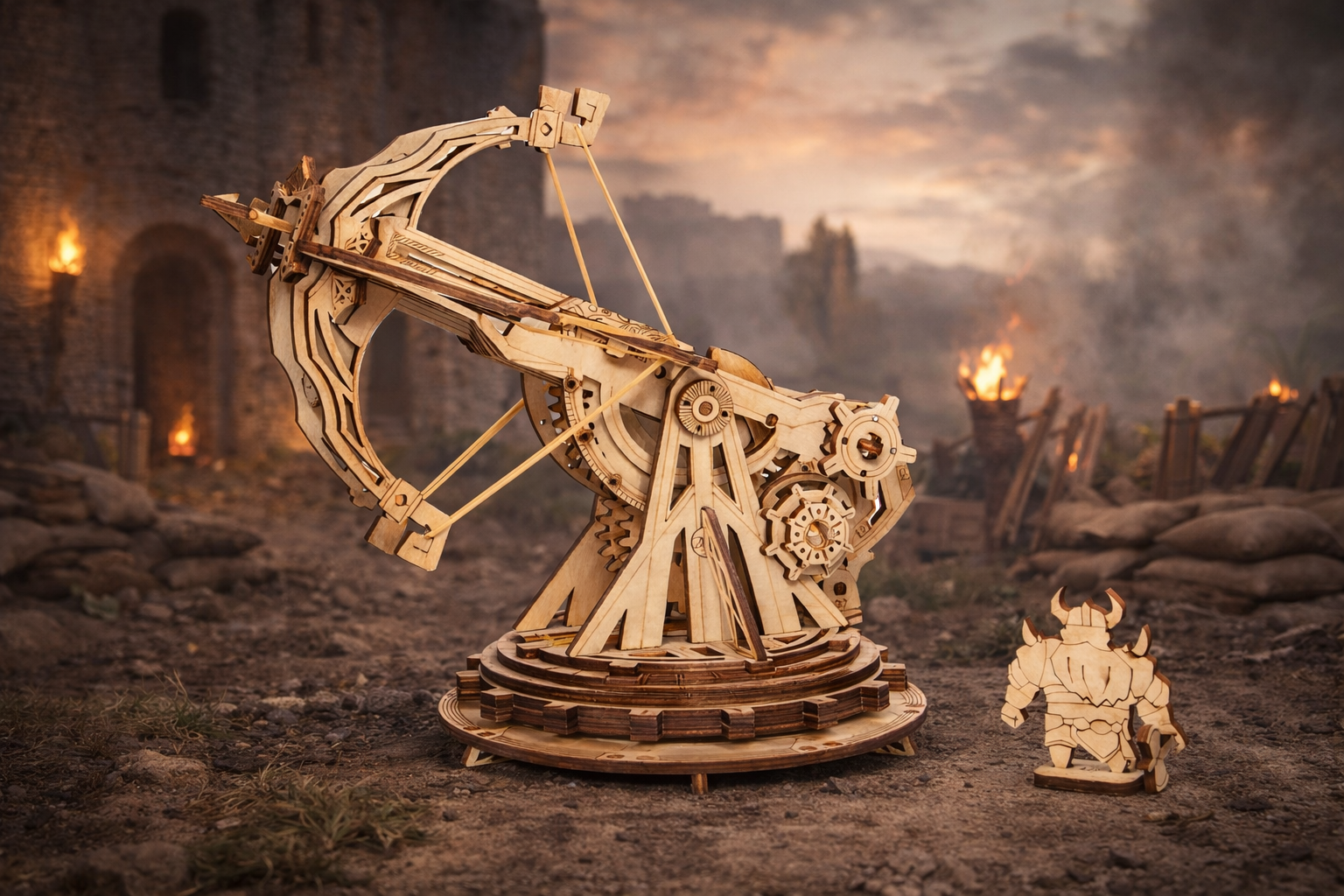 3D Wooden Puzzle War Game For Kids