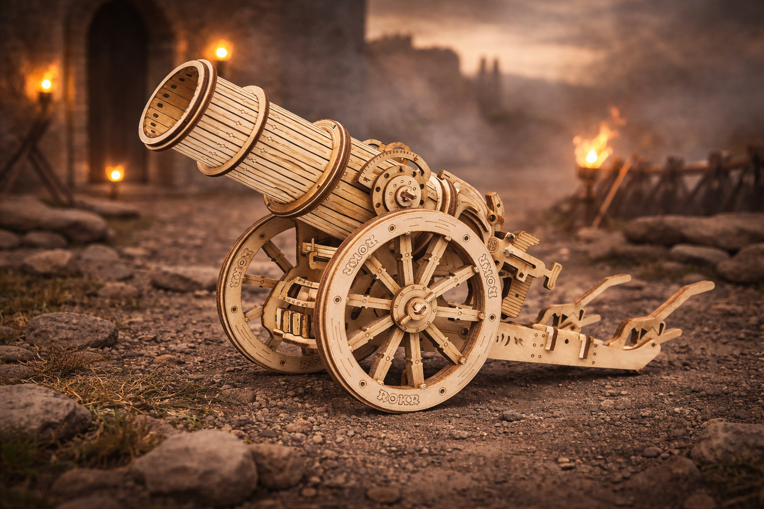 3D Wooden Puzzle War Game For Kids