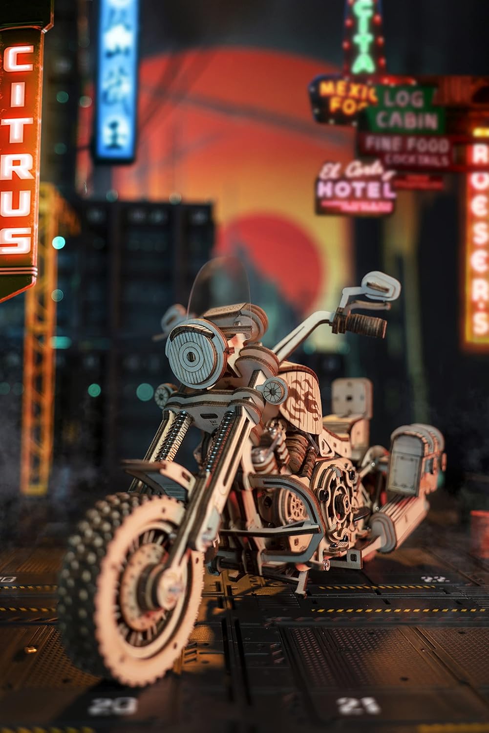 3D Wooden Motorcycle Kit