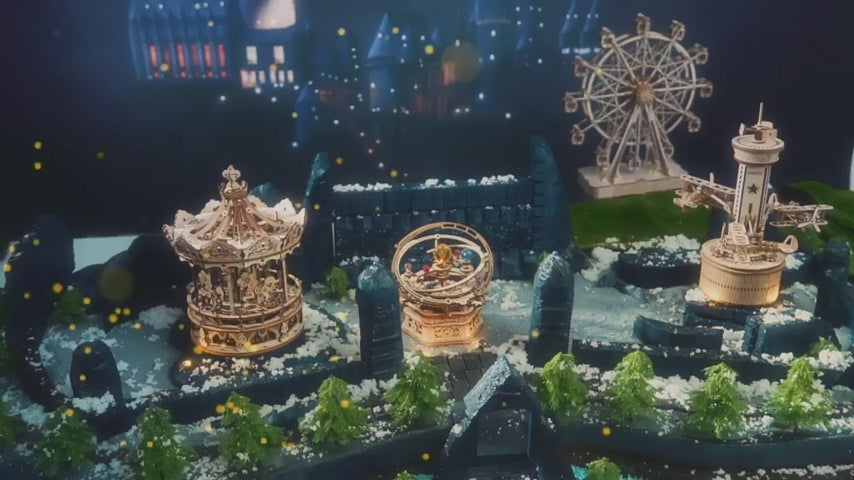 3D Wooden Puzzle Airplane Control Tower